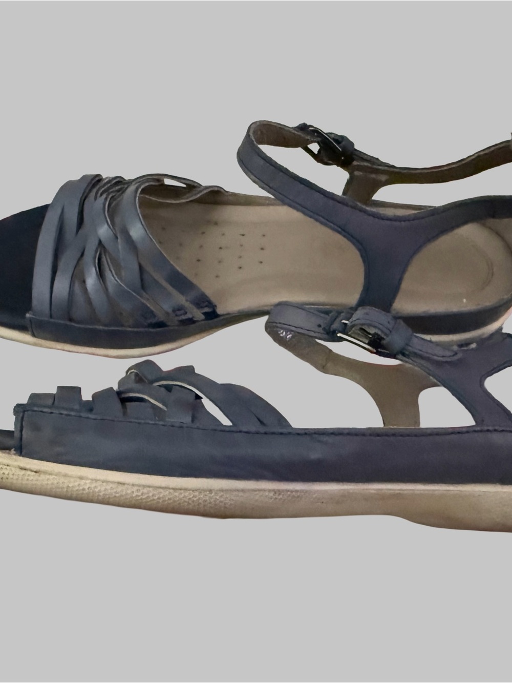 Women’s Ecco Blue Strappy Sandals - Comfortable Everyday Style